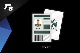 [MIL14-C] ID POCH. MILITAIRE 14MIL 100/B